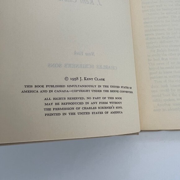 The King's Agent J. Kent Clark Dust Jacket 1958 Book Club Edition Hardcover - Picture 5 of 6
